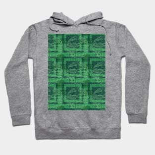 Circles and Square Pattern Hoodie